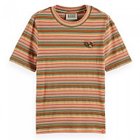 [해외]SCOTCH & SODA Stripe Textured Slim Fit 반팔 티셔츠 139609717 Jersey Multi Stripe