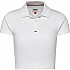 [해외]타미 진 Essential Cropped Rib 반팔 폴로 셔츠 139612616 White