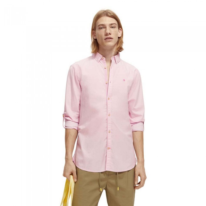 [해외]SCOTCH & SODA Worked Out Poplsolids Stripes 긴팔 셔츠 139611243 Stone Pink