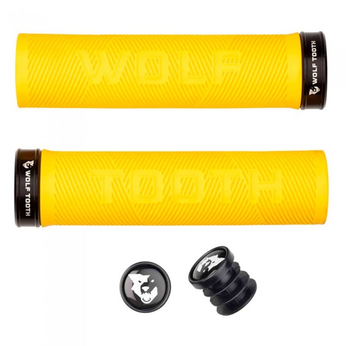 [해외]WOLF TOOTH Echo Lock On 그립 1139742297 Yellow / Black