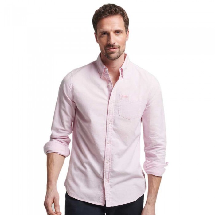 [해외]슈퍼드라이 Cotton Oxford 긴팔 셔츠 139780616 City Pink