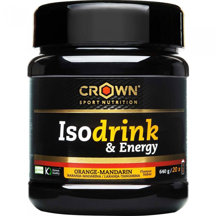 [해외]CROWN SPORT NUTRITION 오렌지 아이소토닉 드링크 파우더 Energy 640g 4139775829 Black