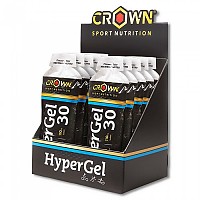 [해외]CROWN SPORT NUTRITION Hyper 30 Hydro Neutral Energy Gels Box 75g 10 Units 4139775835 Black / White