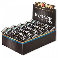 [해외]CROWN SPORT NUTRITION Hyper 45 Neutral Energy Bars Box 60g 10 Units 4139775839 Black / White
