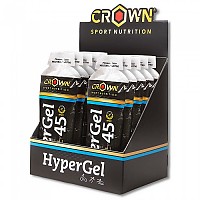 [해외]CROWN SPORT NUTRITION Hyper 45 Neutral Energy Gels Box 75g 10 Units 4139775843 Black / White