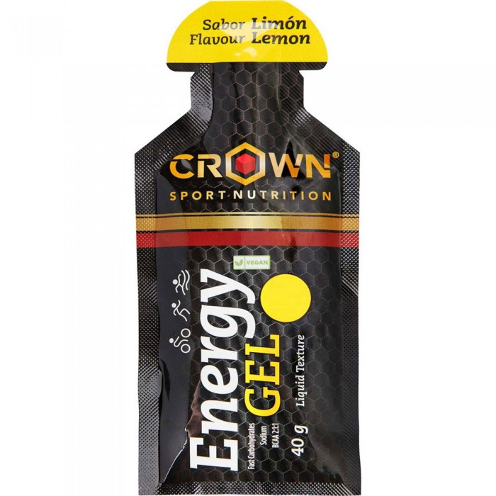 [해외]CROWN SPORT NUTRITION 레몬 에너지 젤 40g 4139775849 Black / Yellow