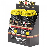 [해외]CROWN SPORT NUTRITION Lemon Energy Gels Box 40g 12 Units 4139775850 Black / Yellow