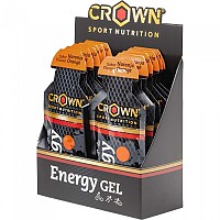 [해외]CROWN SPORT NUTRITION Orange Energy Gels Box 40g 12 Units 4139775854 Black / Orange