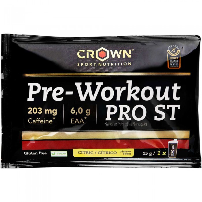 [해외]CROWN SPORT NUTRITION 시트러스 드링크 파우더 향낭 PRO ST 15g 4139775861 Black