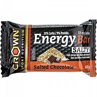 [해외]CROWN SPORT NUTRITION Salty Chocolate Energy Bar 60g 4139775867 Black / Orange