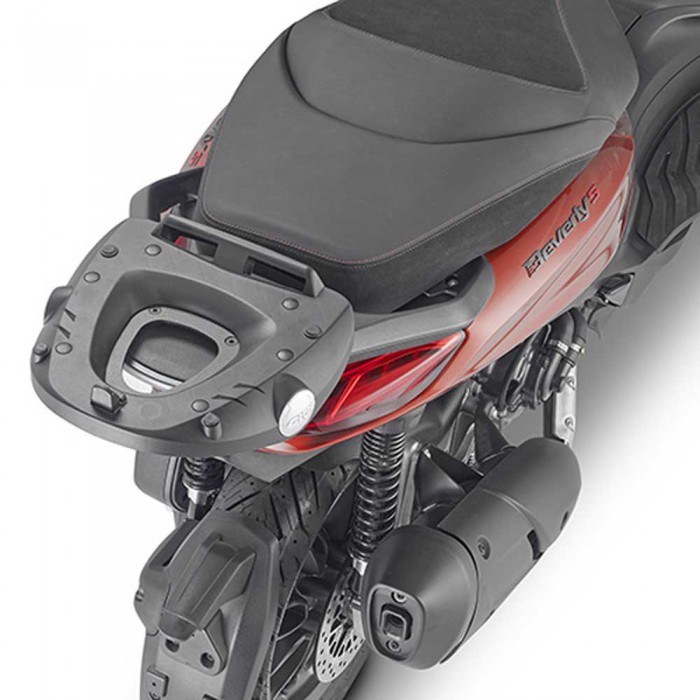 [해외]기비 Monolock? Piaggio Beverly 300 HPE 20 탑 케이스 후면 피팅 9139280988 Black