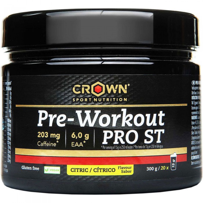 [해외]CROWN SPORT NUTRITION 시트러스 드링크 파우더 PRO ST 300g 6139775860 Black