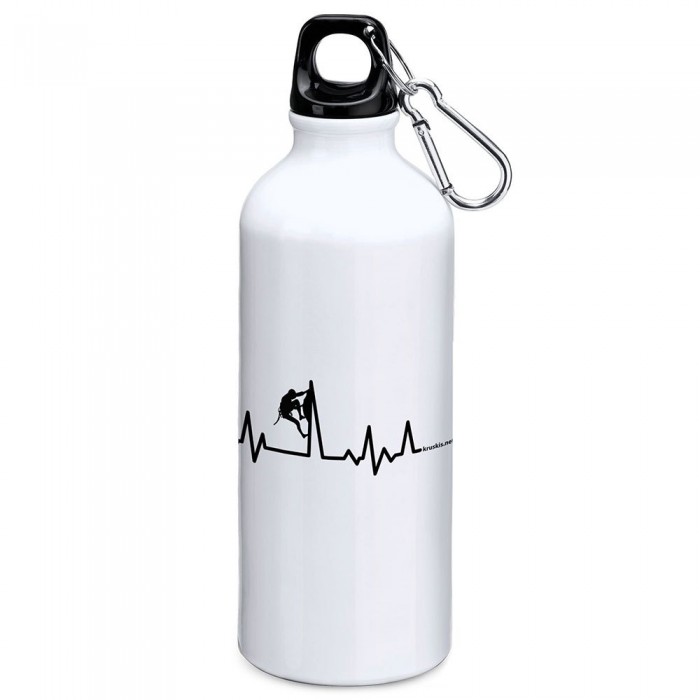 [해외]KRUSKIS Climbing Heartbeat 800ml 알루미늄 병 6139809457 White