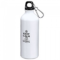 [해외]KRUSKIS 알루미늄 병 Keep Calm And Go 스키ing 800ml 6139810017 White