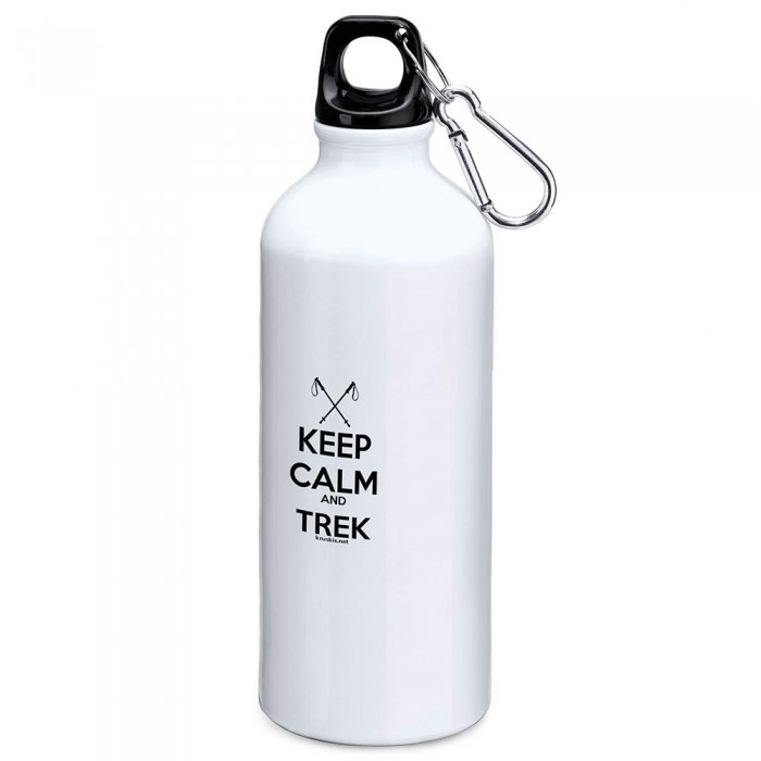 [해외]KRUSKIS Keep Calm And Trek 800ml 알루미늄 병 6139810049 White