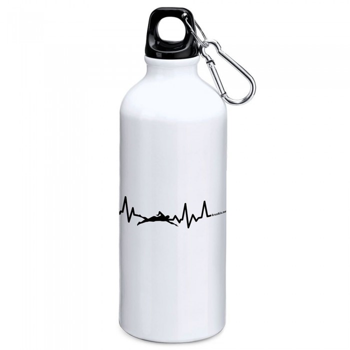 [해외]KRUSKIS Swimming Heartbeat 800ml 알루미늄 병 6139810749 White