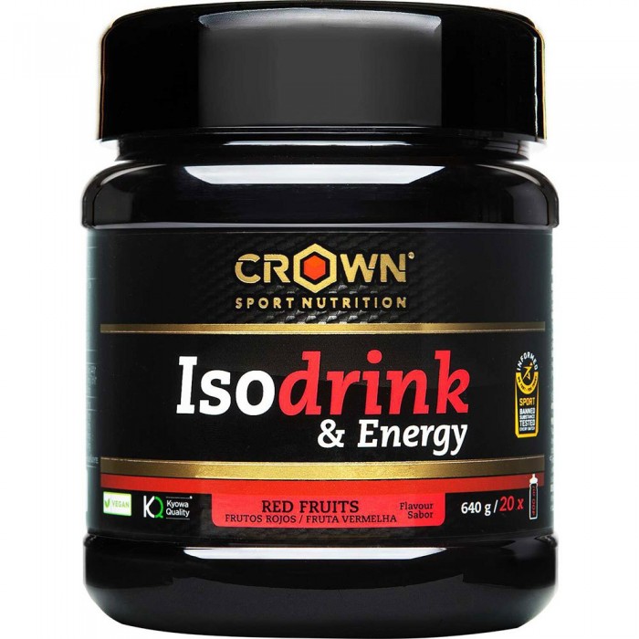 [해외]CROWN SPORT NUTRITION 베리 아이소토닉 드링크 파우더 Energy 640g 3139775823 Black