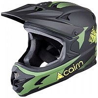 [해외]CAIRN X Track 다운힐 헬멧 1139766517 Mat Black / Green Clay