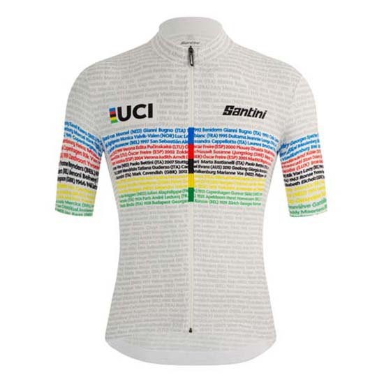 [해외]산티니 반팔 저지 UCI 100 Champion 1138193012 White
