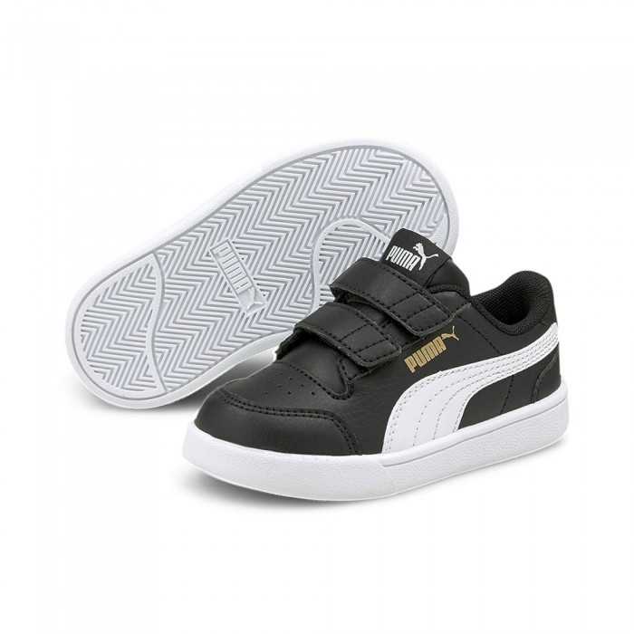 [해외]푸마 Shuffle Velcro 운동화 15137920096 Puma Black / Puma White / Puma Team Gold