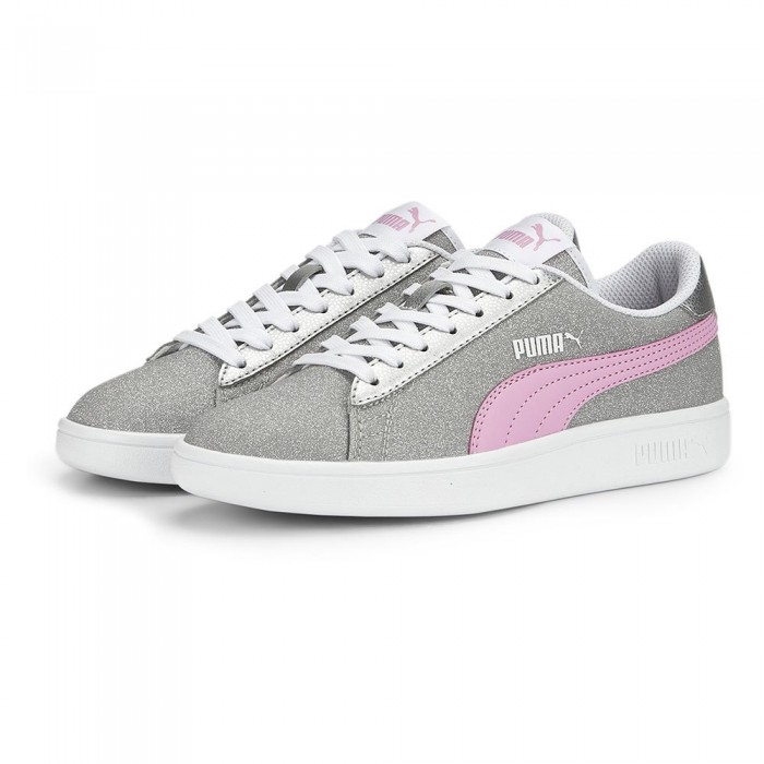 [해외]푸마 Smash V2 Glitz 러닝화 15139554936 Puma Silver / Lila