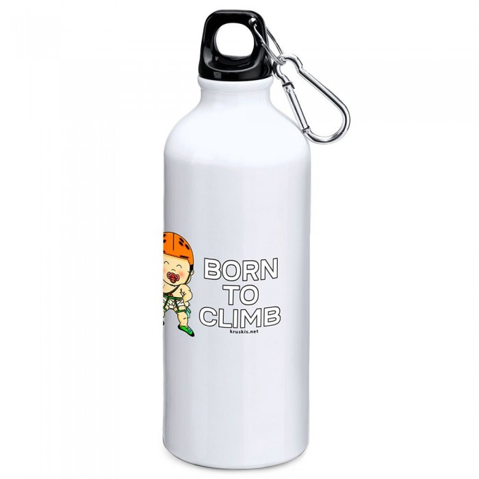 [해외]KRUSKIS Born To Climb 800ml 알루미늄 병 7139809325 White