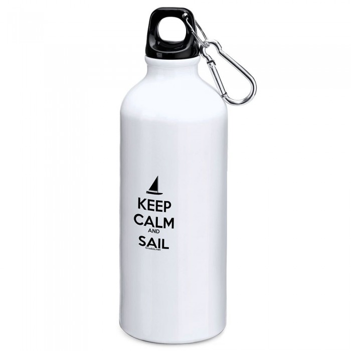 [해외]KRUSKIS Keep Calm And Sail 800ml 알루미늄 병 7139810033 White