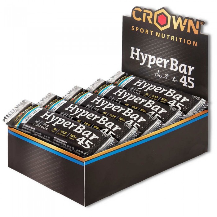 [해외]CROWN SPORT NUTRITION 중립 에너지 바 상자 Hyper 45 60g 10 단위 14139775839 Black / White