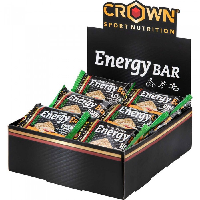 [해외]CROWN SPORT NUTRITION 짭짤한 땅콩 에너지 바 상자 60g 12 단위 14139775870 Black / Brown / Green