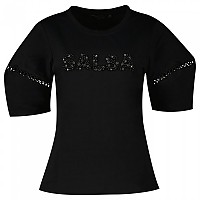 [해외]SALSA JEANS Branding Pearls 반팔 티셔츠 139015219 Black