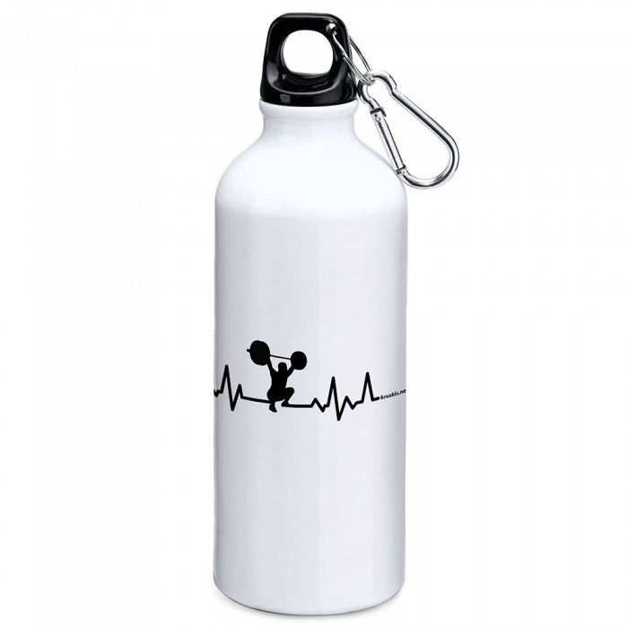 [해외]KRUSKIS 알루미늄 병 Fitness Heartbeat 800ml 4139809713 White