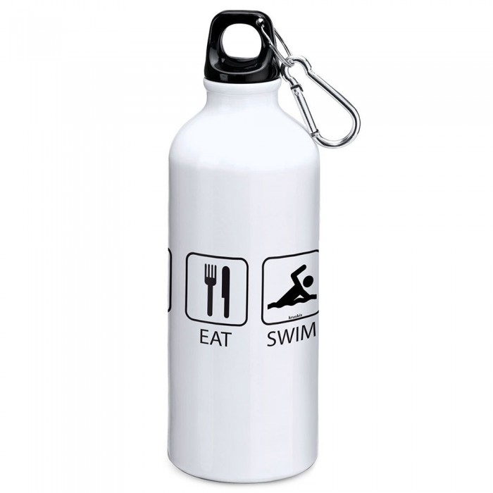 [해외]KRUSKIS Sleep Eat And Swim 800ml 알루미늄 병 4139810553 White