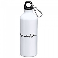 [해외]KRUSKIS Swimming Heartbeat 800ml Aluminium Bottle 4139810749 White