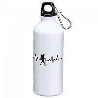 [해외]KRUSKIS Trekking Heartbeat 800ml Aluminium Bottle 4139810781 White
