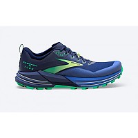 [해외]브룩스 Cascadia 16 Trail Running Shoes 4139806326 Blue / Surf The Web / Green