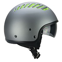 [해외]SKA-P 1T Tiki Mono Open Face Helmet 9139489775 Anthracite / Green