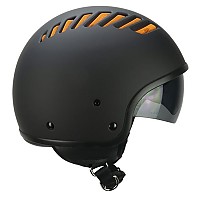 [해외]SKA-P 1T Tiki Mono Open Face Helmet 9139489779 Black / Orange