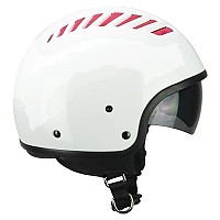 [해외]SKA-P 1T Tiki Mono Open Face Helmet 9139489782 White / Pink