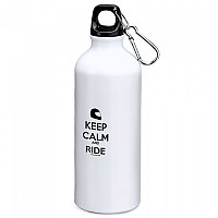[해외]KRUSKIS Keep Calm And Ride 800ml Aluminium Bottle 9139810025 White