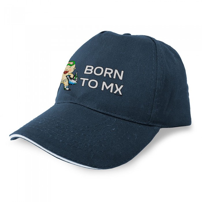 [해외]KRUSKIS 캡 Born To Mx 9139809343 Marine Blue