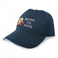 [해외]KRUSKIS 캡 Born To Ride 9139809357 Marine Blue