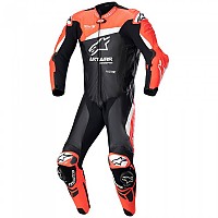[해외]알파인스타 GP Plus V4 Leather Suit 9139592639 Black / Fluo Red / White