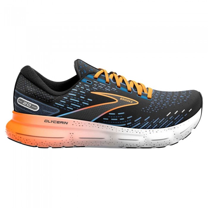 [해외]브룩스 Glycerin 20 러닝화 6139806345 Black / ClassicBlue / Orange