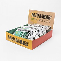 [해외]MEGARAWBAR Energy Bars Box 10 Units Mint 3139806252 White / Green