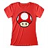 [해외]HEROES Official Nintendo Super Mario 파워 Up Mushroom 반팔 티셔츠 139788855 Red