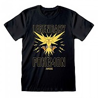 [해외]HEROES Official Pokemon Legendary Zapdos 반팔 티셔츠 139788882 Black