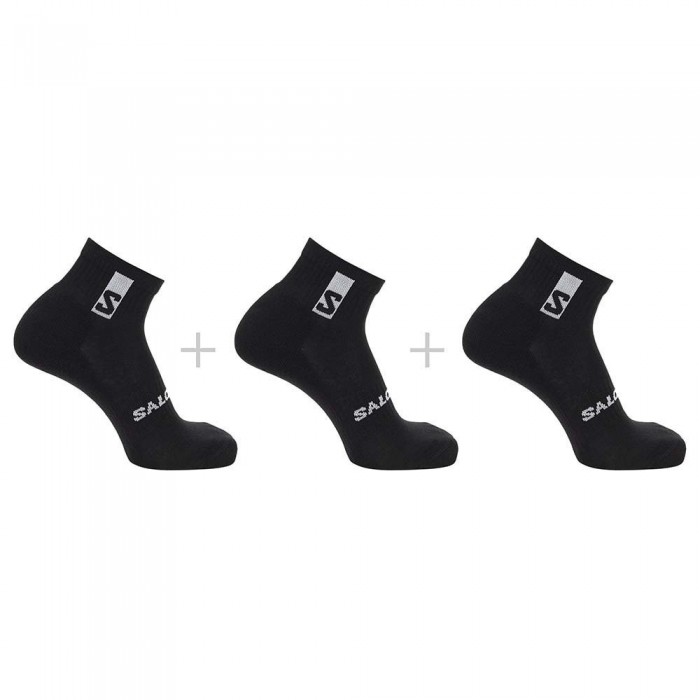 [해외]살로몬 Everyday Ankle 짧은 양말 3 켤레 4139477914 Black / Black / Black