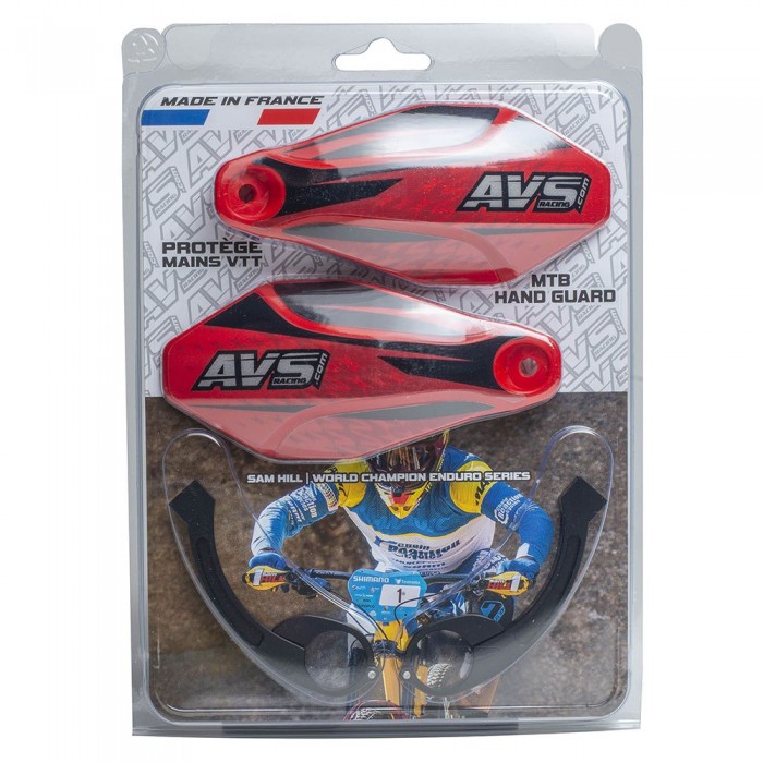 [해외]AVS RACING 핸드가드 9139835899 Black / Red