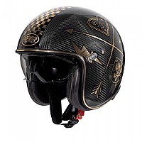 [해외]프리미어  헬멧 오픈 페이스 헬멧 23 Vintage Carbon NX 22.06 9139739004 Black / Gold