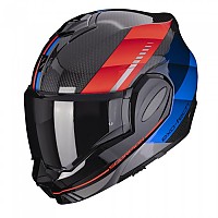 [해외]SCORPION EXO-테크 Evo Carbon Genus 모듈형 헬멧 9139815567 Black / Blue / Red